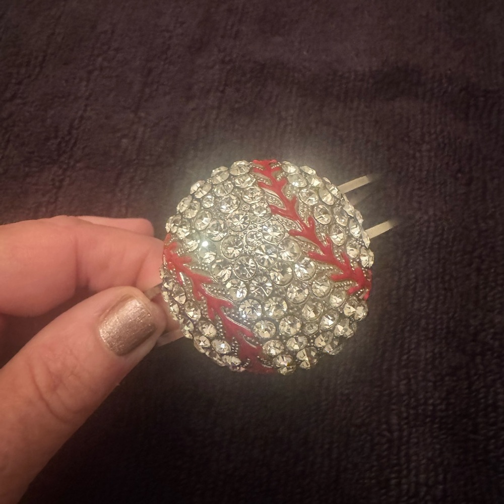 Like New Rhinestone Baseball Bracelet